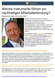 Literatur Mitarbeiterbindung Fachartikel Mitarbeiterbindungsinstrumente