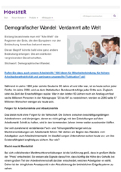Demografischer Wandel